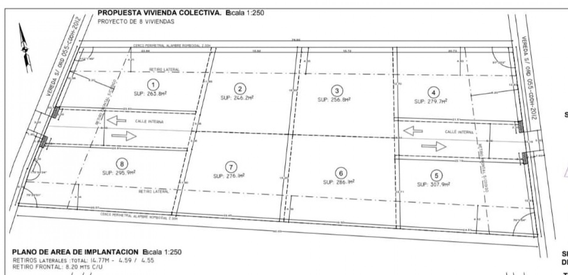 Terreno 246 m2 - Ingreso a Dina Huapi 